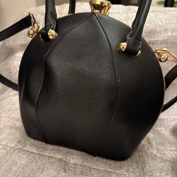 DOME SHAPED RHINESTONE SATCHEL - Picture 3 of 5